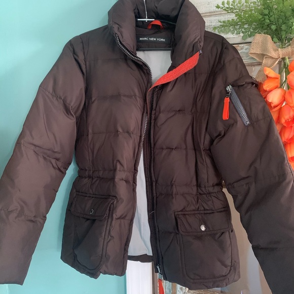 MARC JACOBS 3 PIECE WINTER COAT HOODED FAUX FUR BROWN WOMENS XS - Picture 8 of 16
